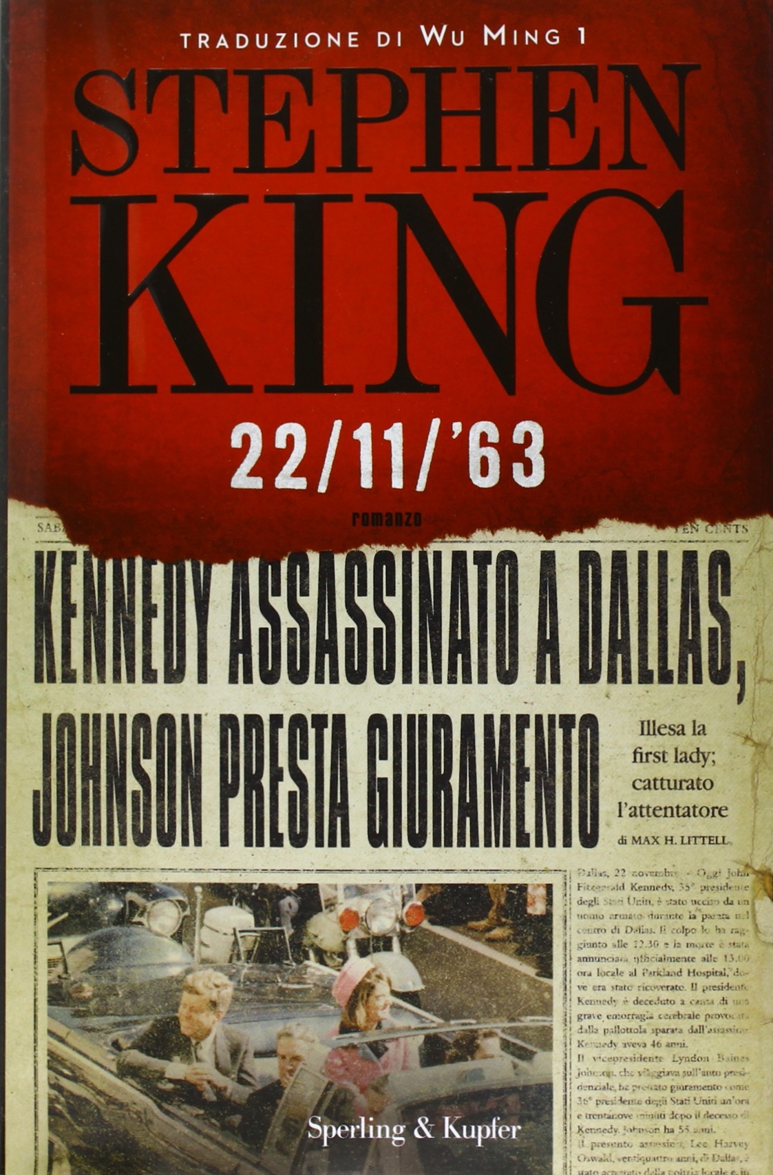 libro 22/11/’63 romanzo di fantascienza ucronica di Stephen King